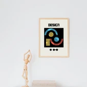 Bauhaus Gece Karanlığı Duvar Tablosu Çerçeveli 3'lü Set Ahşap Renk 35 x 50 Boyut/Ebat thumbnail 4