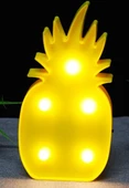 pilelistore Led Işıklı Ananas Gece Lambası Dekoratif Led Aydınlatma - 1