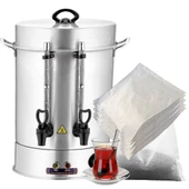 Çay Demleme Filtresi Boş Demlik Poşeti Büyük Endüstriyel Boy Kazan Galoşu Bonesi 15x15 cm 1000 Adet Ev Otel Cafe Horeca - 3