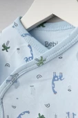 Bebitof %100 Pamuk Palmiye Desenli 5 Parça Yenidoğan Hastane Çıkışı Zıbın Seti BBTF.MV.20121 - 2