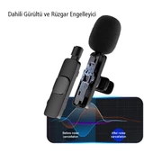 Magicvoice K8 Kablosuz TYPE-C Vlogger Yaka Mikrofonu (Android-Gopro-Osmo Action-Iphone-Ipad) - 3