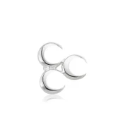 pilelistore 925 Ayar Gümüş Üç Hilal Rozet - 1