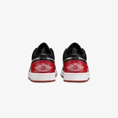 NİKE Jordan Air 1 Low Erkek Siyah - Kırmızı Spor Ayakkabı 553558-161 - 5