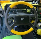 DİKİŞLİ DİREKSİYON KILIFI SİYAH DERİ SARI DERİ SARI DİKİŞLİ TOFAŞ İÇİN thumbnail 1