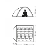 Naturehike P-Serisi 4 Kişilik Kamp Çadırı Yeşil thumbnail 4