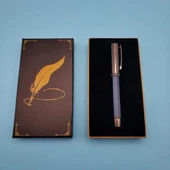 pilelistore Metal Lacivert Kalem Dekoratif Hediyelik - 1