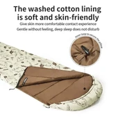 Naturehike Cute Mud Rabbit Zarf Tarzı Pamuklu Uyku Tulumu -8°C Left (Sol) thumbnail 5