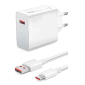 120Watt Turbo 1 x USB-A 1 Mt A to C Kablolu Duvar Şarj Aleti AC109 - 1
