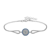 pilelistore 925 Ayar Gümüş Nazar Bileklik thumbnail 1