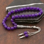 pilelistore Doğaltaş Metal Püsküllü Yeşim Taşı Tesbih - 2