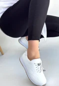 Finna Beyaz Cilt Bağcıklı Spor Ayakkabı thumbnail 2