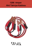 Premium Seri %100 Bakır Kalın Kablo 1200 Amper Güçlü Araç Oto Akü Takviye Hızlı Şarj Kablosu 1 Adet - 3