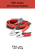 Premium Seri %100 Bakır Kalın Kablo 1200 Amper Güçlü Araç Oto Akü Takviye Hızlı Şarj Kablosu 1 Adet - 2