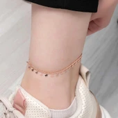 pilelistore 925 Ayar Gümüş Rose Kelebek Halhal - 1