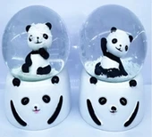 pilelistore Siyah-Beyaz Panda Kar Küresi Orta Boy - 1