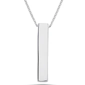 pilelistore Gümüş Erkek Çubuk Kolye - 2