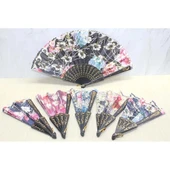 pilelistore Plastik Çiçek Desenli Yelpaze - 1