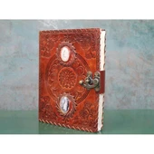 pilelistore Taşlı Deri Defter - 1