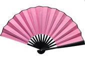 pilelistore Plastik Kumaş Yelpaze 12'li Pembe - 1