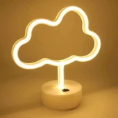 pilelistore Dekoratif Bulut Led Gece Lambası - 1