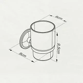 Diş Fırçalık Plastik Hazneli Banyo Wc Duvara Monte Vidalı Dübel Dahil Siyah Tekli Aksesuar thumbnail 4