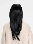 pilelistore Siyah Renk Uzun Parti Peruğu thumbnail 2
