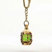 pilelistore Pirinç Gaz Lamba Tasarımı Anahtarlık - 1