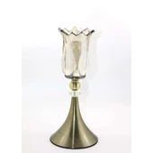 pilelistore Üstü Cam Şamdan Tekli - 2