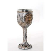 pilelistore Paslanmaz Çelik Aslan Büstü Kadeh Bardak - 2