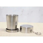 pilelistore Katlanabilir Tekli Paslanmaz Çelik Shot Bardak - 1