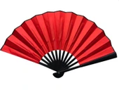 pilelistore Plastik Kumaş Yelpaze 12'li Kırmızı - 1