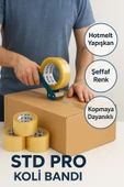 Std Pro Şeffaf Hotmelt Koli Bandı 45mm x 100m – Güçlü Yapışkanlı, Kopmaya Dayanıklı, Ambalaj Bandı thumbnail 2