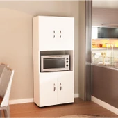 LENDA Melis Fırın Bölmeli 4 Kapaklı Çok Amaçlı Dolap - 1