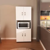 LENDA Melis Fırın Bölmeli 4 Kapaklı Çok Amaçlı Dolap - 2