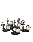 pilelistore Metal Adam Masaüstü Saat thumbnail 1