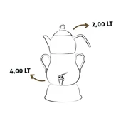 Lines Şahmeran 4 lt Elektrikli Semaver - Çelik Çay Makinesı - Çay Otomatı thumbnail 3