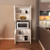 LENDA Melis Fırın Bölmeli 4 Kapaklı Çok Amaçlı Dolap - 3