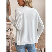 Lucky Life Kadın Uzun Kollu önden Düğmeli Triko Ceket - 3