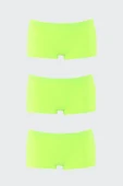 Yeşil Dikişsiz 3lü Ağlı Şort Külot thumbnail 1
