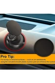 Metalik Magsafe Telefon Tutucu Tüm Yüzeylerle Uyumlu Vakumlu 360 Dönen Oynar Başlık thumbnail 5