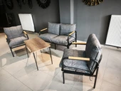 Serdemdizayn SERDEM-(ECO)-2-1-1--SEHPA - METAL BAHÇE BALKON TAKIMI MOBİLYA GRUBU (GRİ) thumbnail 1