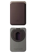 HS-016 Stant Özellikli Magsafe Kartlık - Kahverengi - 7