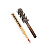 pilelistore 503 Ve 690 Profesyonel Yanmaz Set Topuz Saç Fırçası-2'li - 1