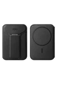 HS-021 Stant Özellikli Magsafe Kartlık - Siyah - 1
