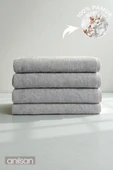 4'lü Büyük Banyo Havlusu - 90x150 Cm, 650gr, %100pamuk, Spa Ve Otel Havlusu, Günlük Kullanıma Uygun - 1