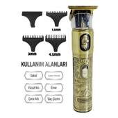 pilelistore Şarj Göstergeli Sakal Lazer Öncesi Vücut Ense Sıfıra Yakın Tıraş Makinesi - 2