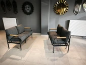 Serdemdizayn SERDEM-(ECO)-2-2- METAL BAHÇE BALKON TAKIMI MOBİLYA GRUBU (ANTRASİT) thumbnail 2