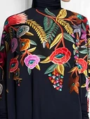 Lucky Life Kadın Uzun Kollu Balıkçı Yaka Asimetrik Kesim Mikro Bluz thumbnail 1