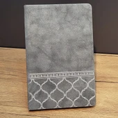 pilelistore Desenli Gri Deri Defter thumbnail 3