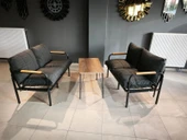 Serdemdizayn SERDEM-(ECO)-2-2-SEHPA METAL BAHÇE BALKON TAKIMI MOBİLYA GRUBU(ANTRASİT) - 2